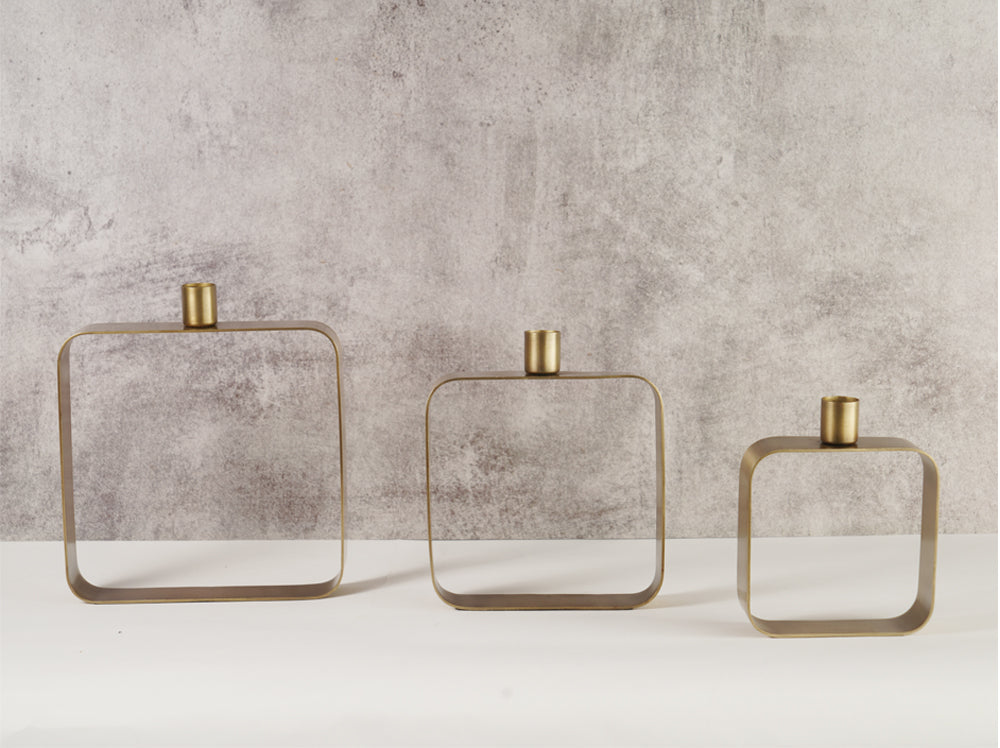 Set of 3 Sleek Taper Holders