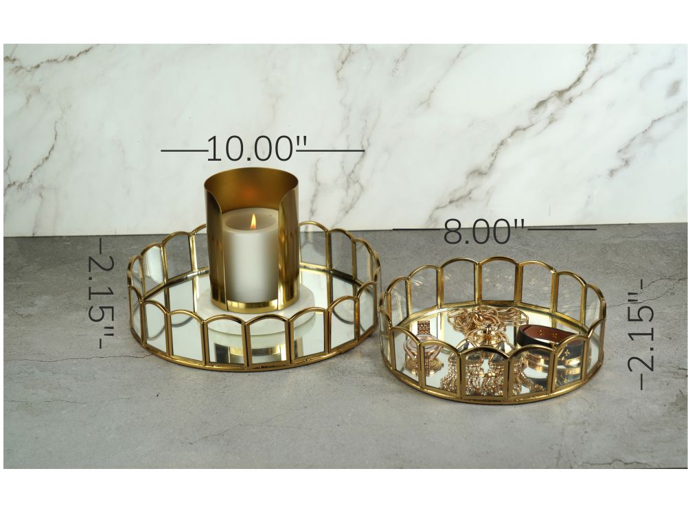 Modern Contour Tray S/2