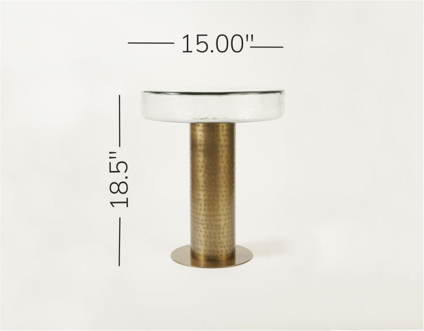 Sculptured Glass Table