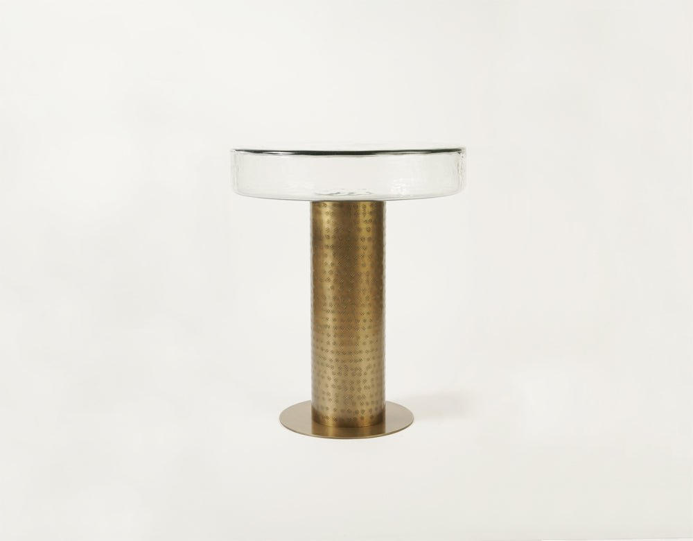 Sculptured Glass Table