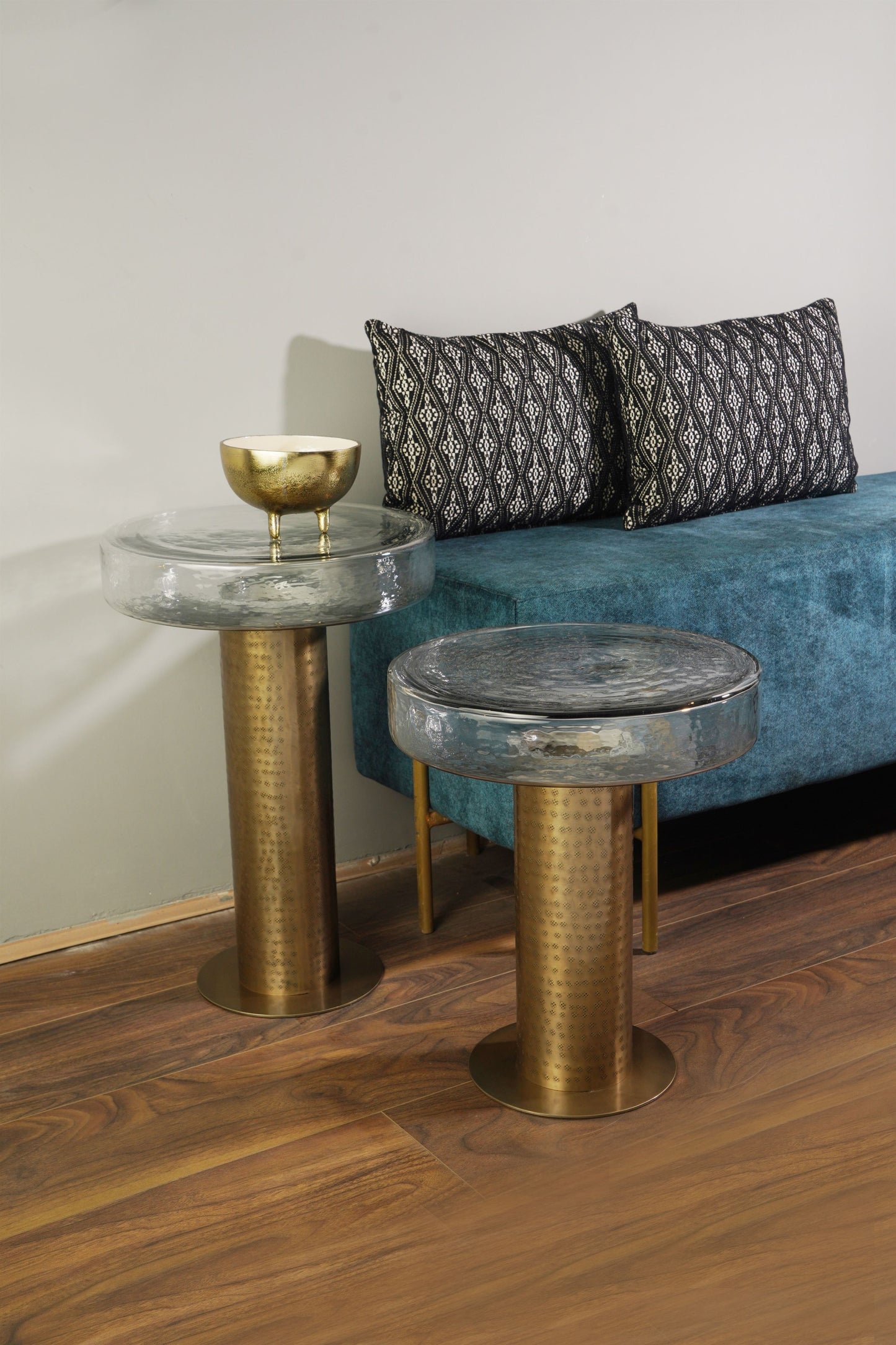 Sculptured Glass Table