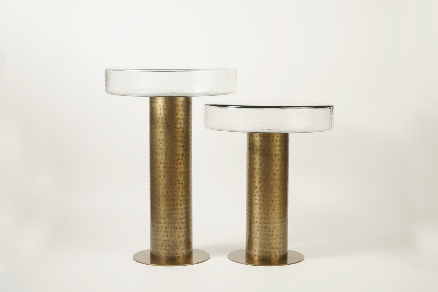Sculptured Glass Table - Large