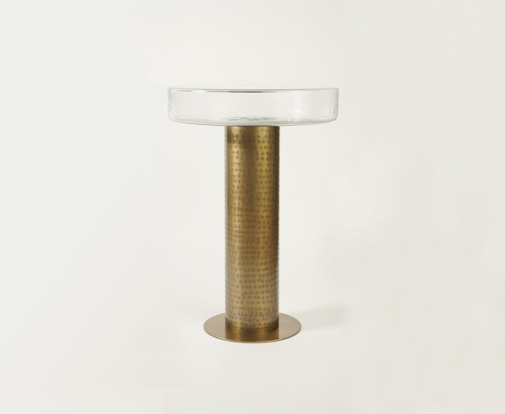 Sculptured Glass Table - Large