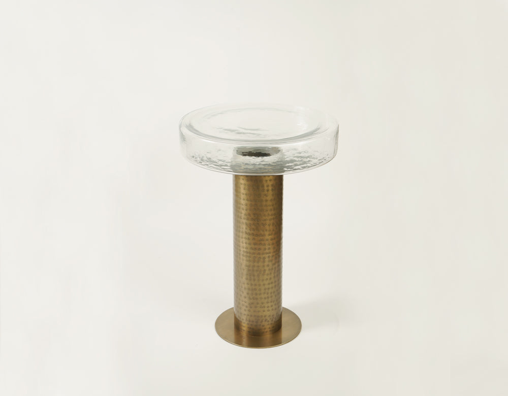 Sculptured Glass Table - Large