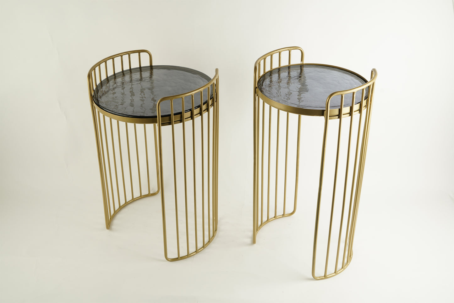Set of 2 Modern Wired Accent Tables