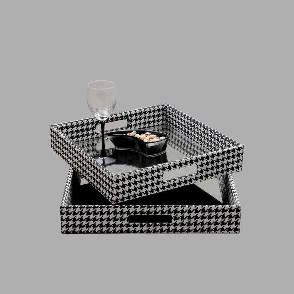 Utility Trays - Set Of 2 (Pepita & Antique)