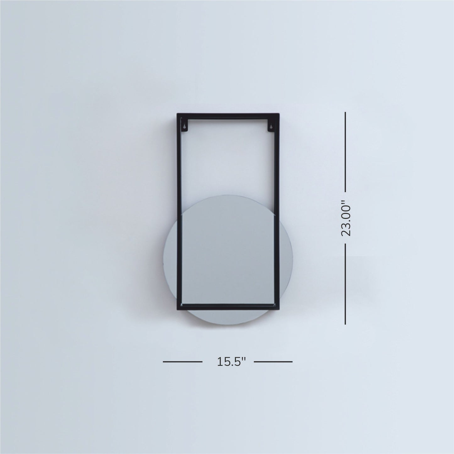 Modern Wall Mirror (Black)