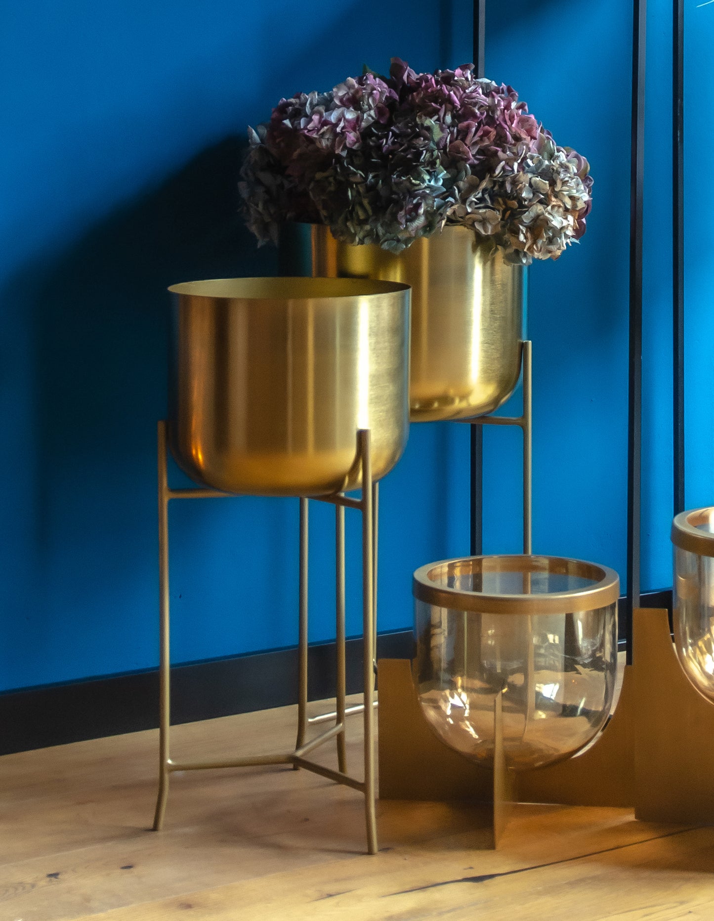 Planters With Stand - Set of 2