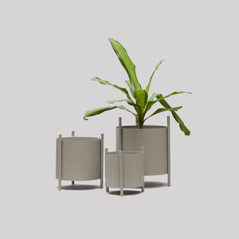 Pots - Set Of 3 (Grey)