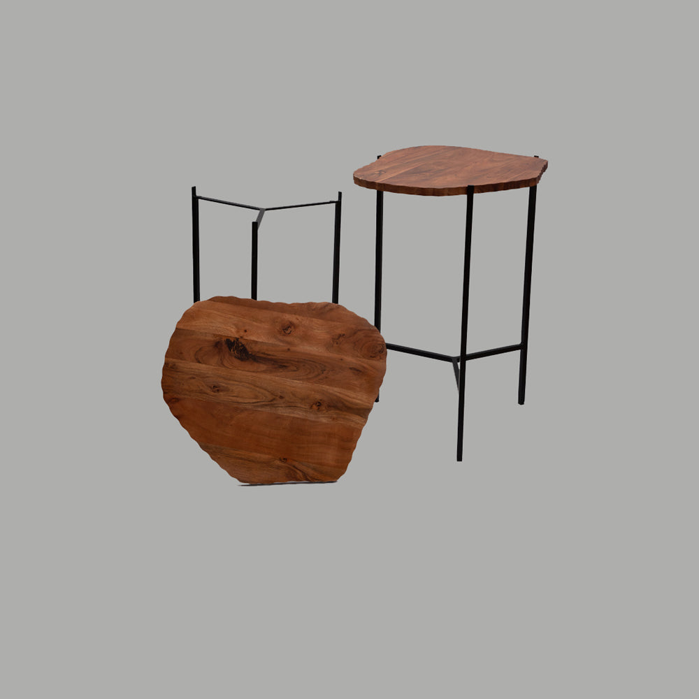 Two Wooden Nesting Tables