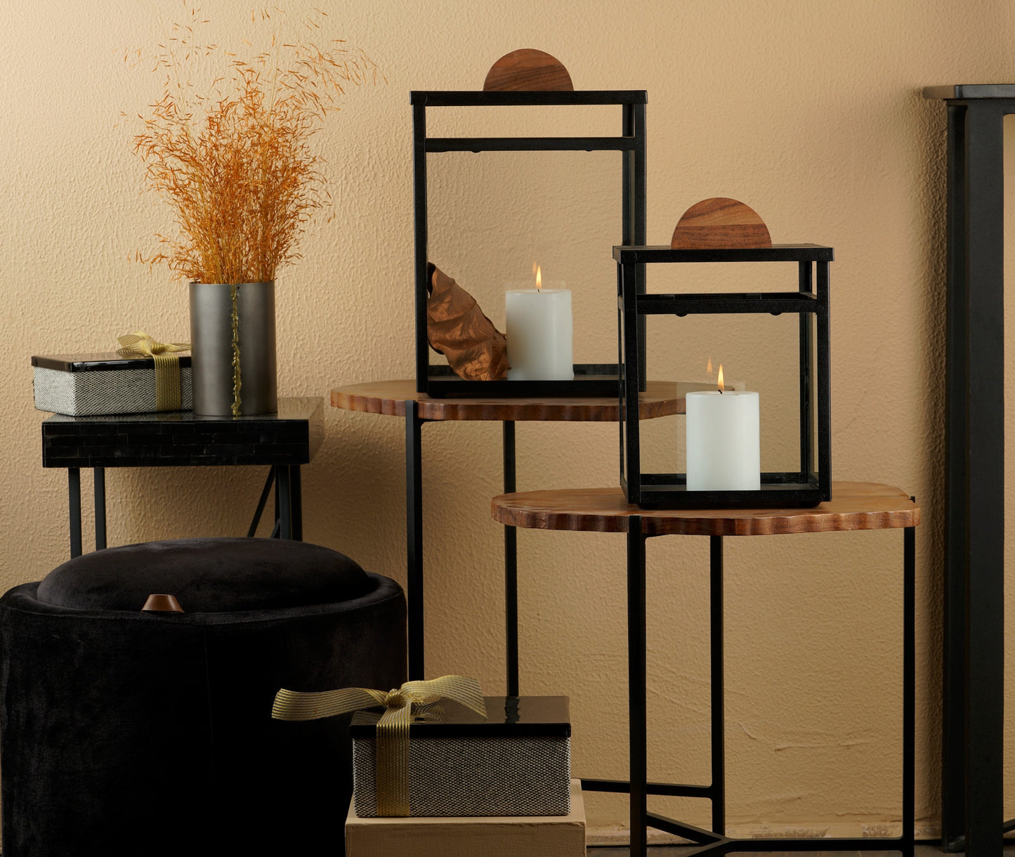 Two Wooden Nesting Tables