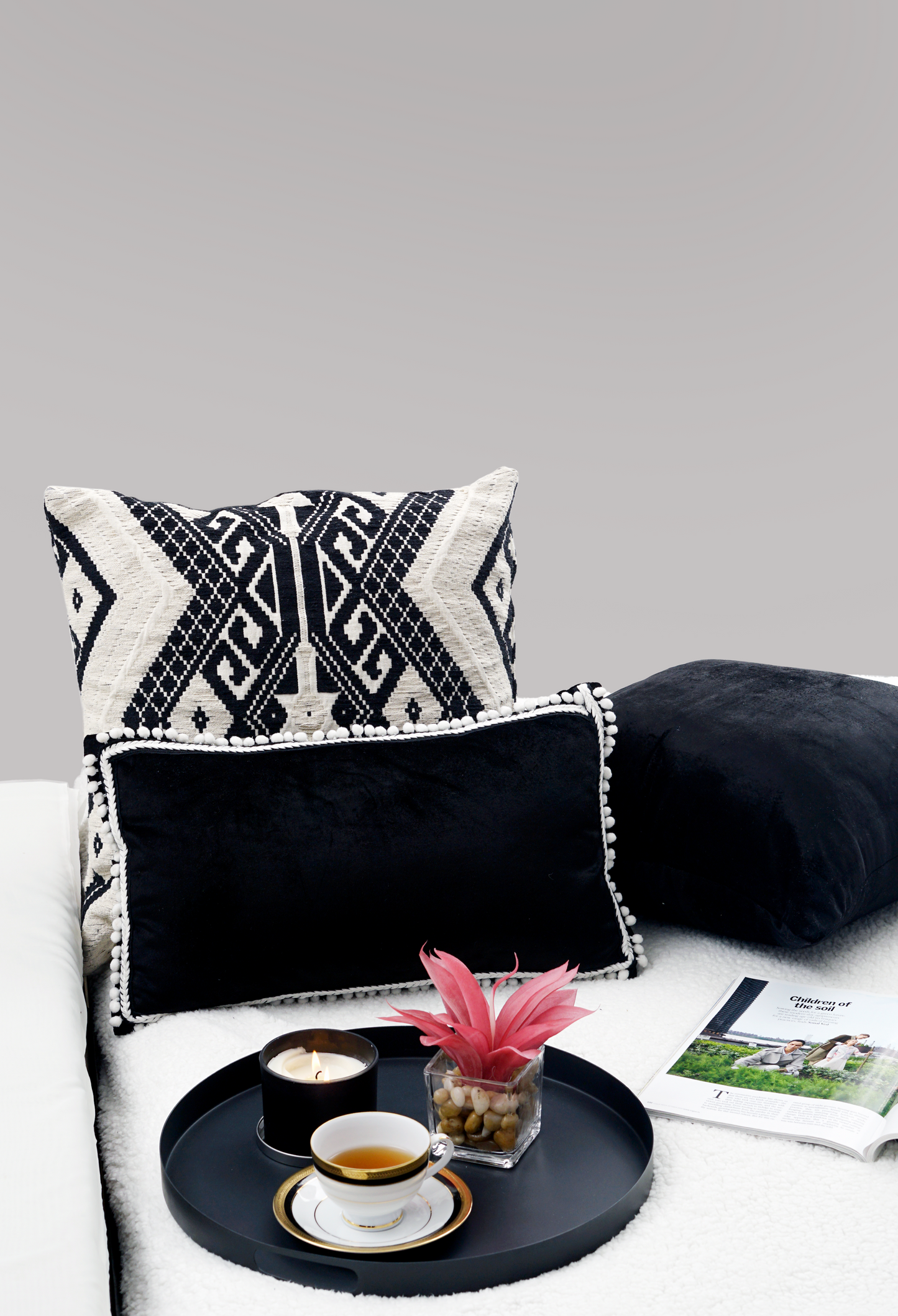 Two Jacquard Cushion Covers (WB)