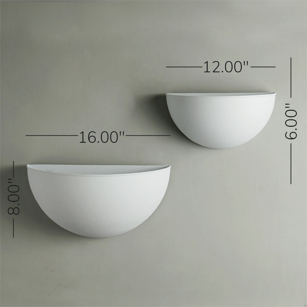 Metal Indoor/Outdoor Wallscape Planters (White)