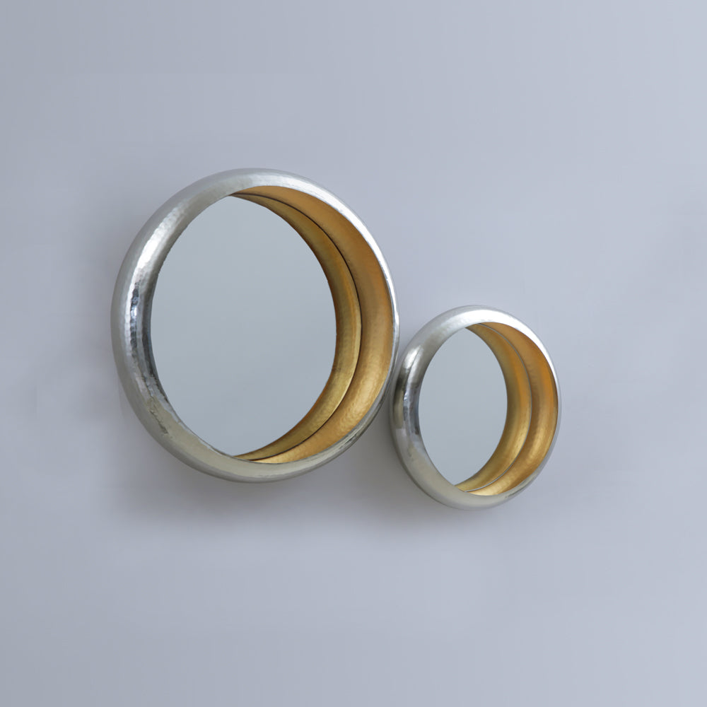 Round Nested Mirrors - Set Of 2