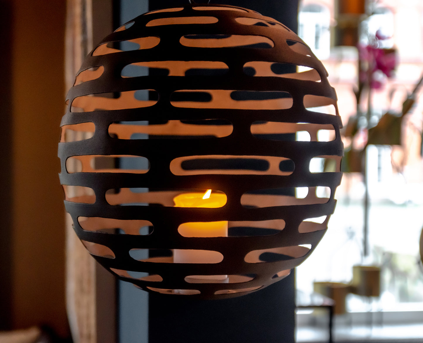 Large Hanging Globe (Silver)