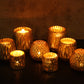 Set of 2 Mercury Glass Votive