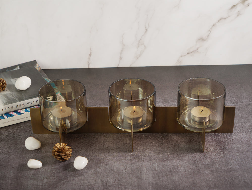 Mid-Century Tea Light Holders
