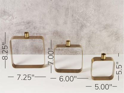 Set of 3 Sleek Taper Holders