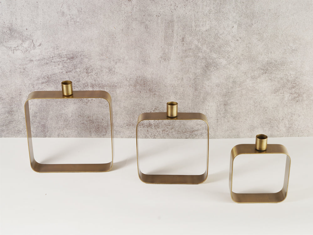 Set of 3 Sleek Taper Holders