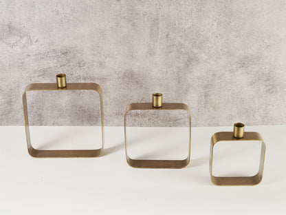 Set of 3 Sleek Taper Holders