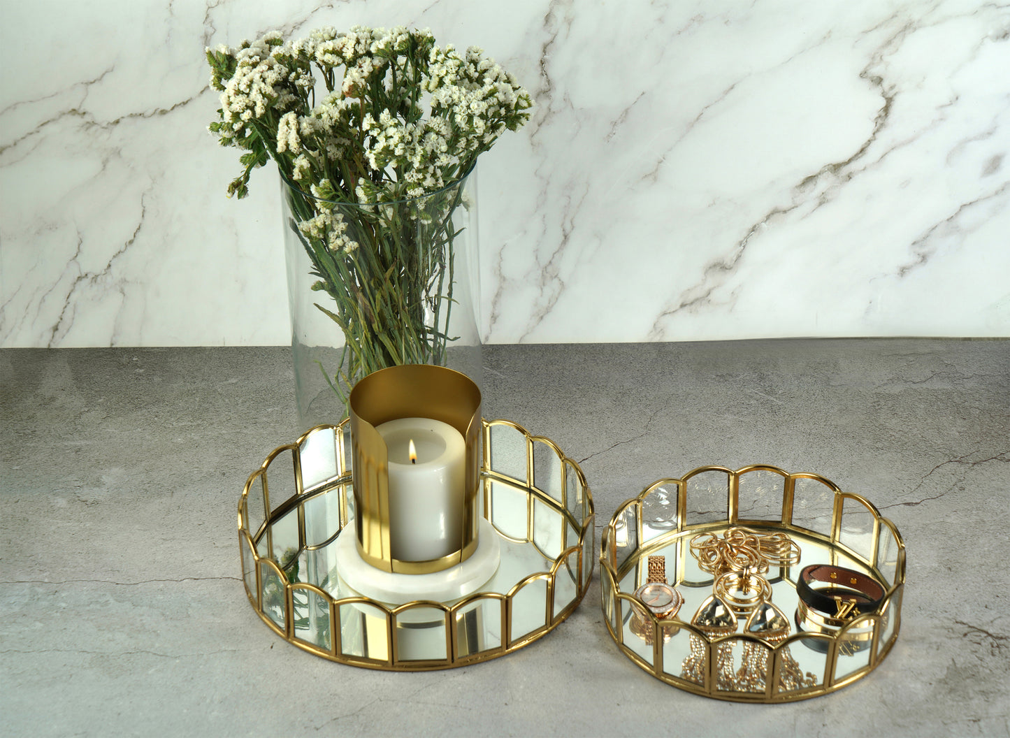 Modern Contour Tray S/2