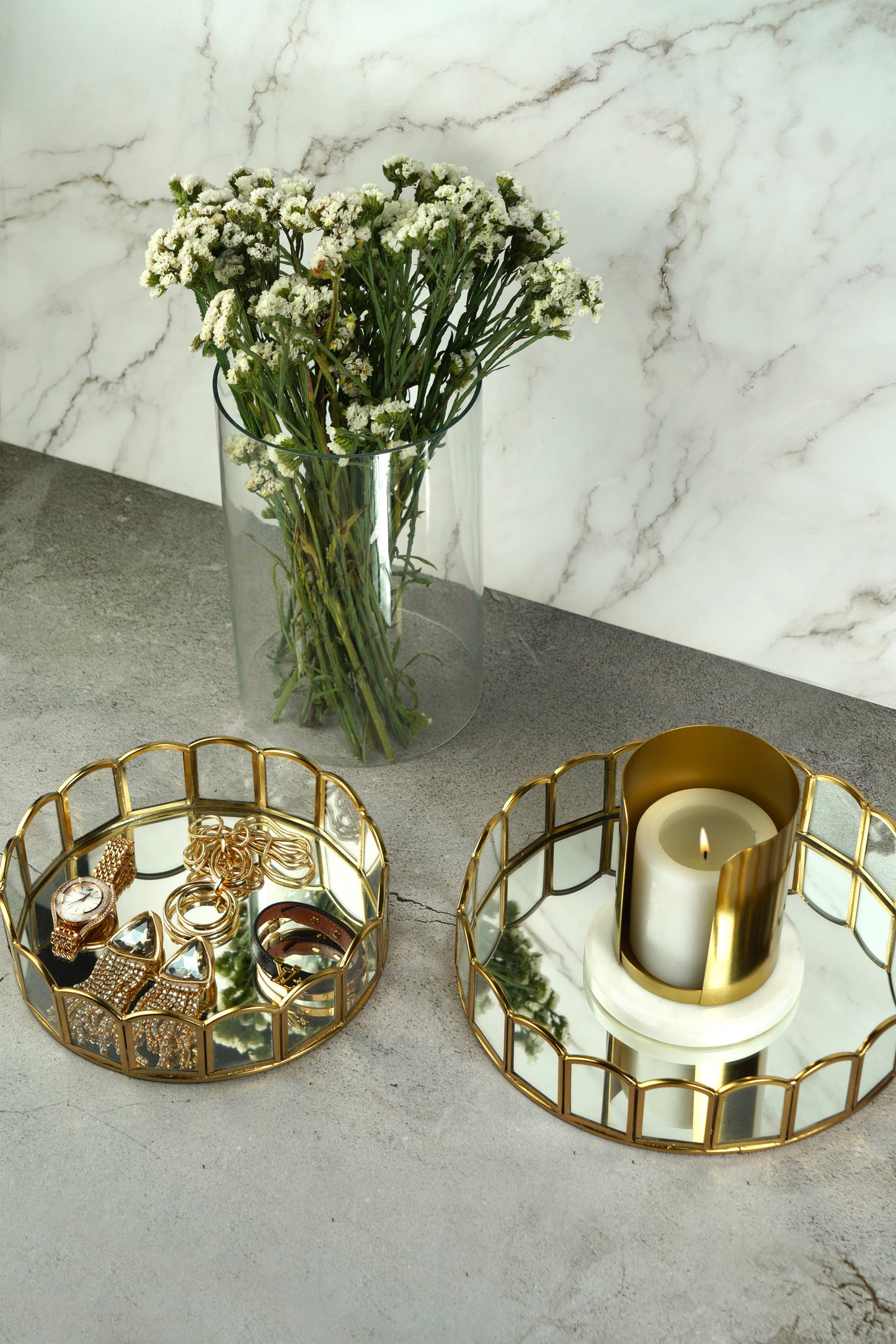 Modern Contour Tray S/2