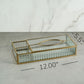 Fluted Glass Tissue Box Holder