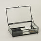 Fluted Glass Box - Black
