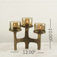 Organic Metal T-Light Holder - Brass Antique