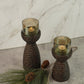 Geo Wooden T-Light Holder Set of 2
