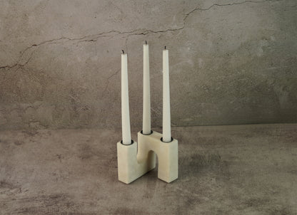 White Marble Candle Stand