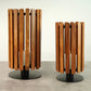 Mid-Century Wooden Hurricane - Large