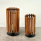 Mid-Century Wooden Hurricane - Large