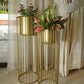 Set of 2 Metal Wired Planters
