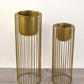 Set of 2 Metal Wired Planters