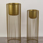 Set of 2 Metal Wired Planters