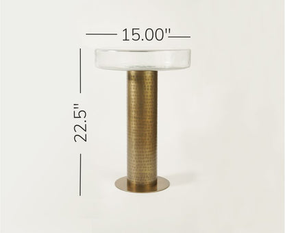 Sculptured Glass Table - Large
