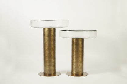 Sculptured Glass Table - Large