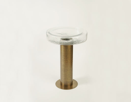 Sculptured Glass Table - Large