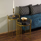 Set of 2 Modern Wired Accent Tables