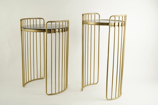 Set of 2 Modern Wired Accent Tables