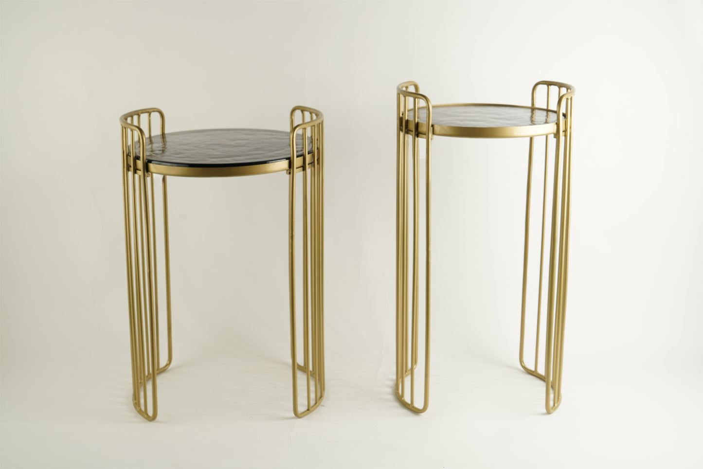 Set of 2 Modern Wired Accent Tables