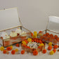 Fluted Glass Box - Gold