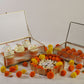 Fluted Glass Box - Gold