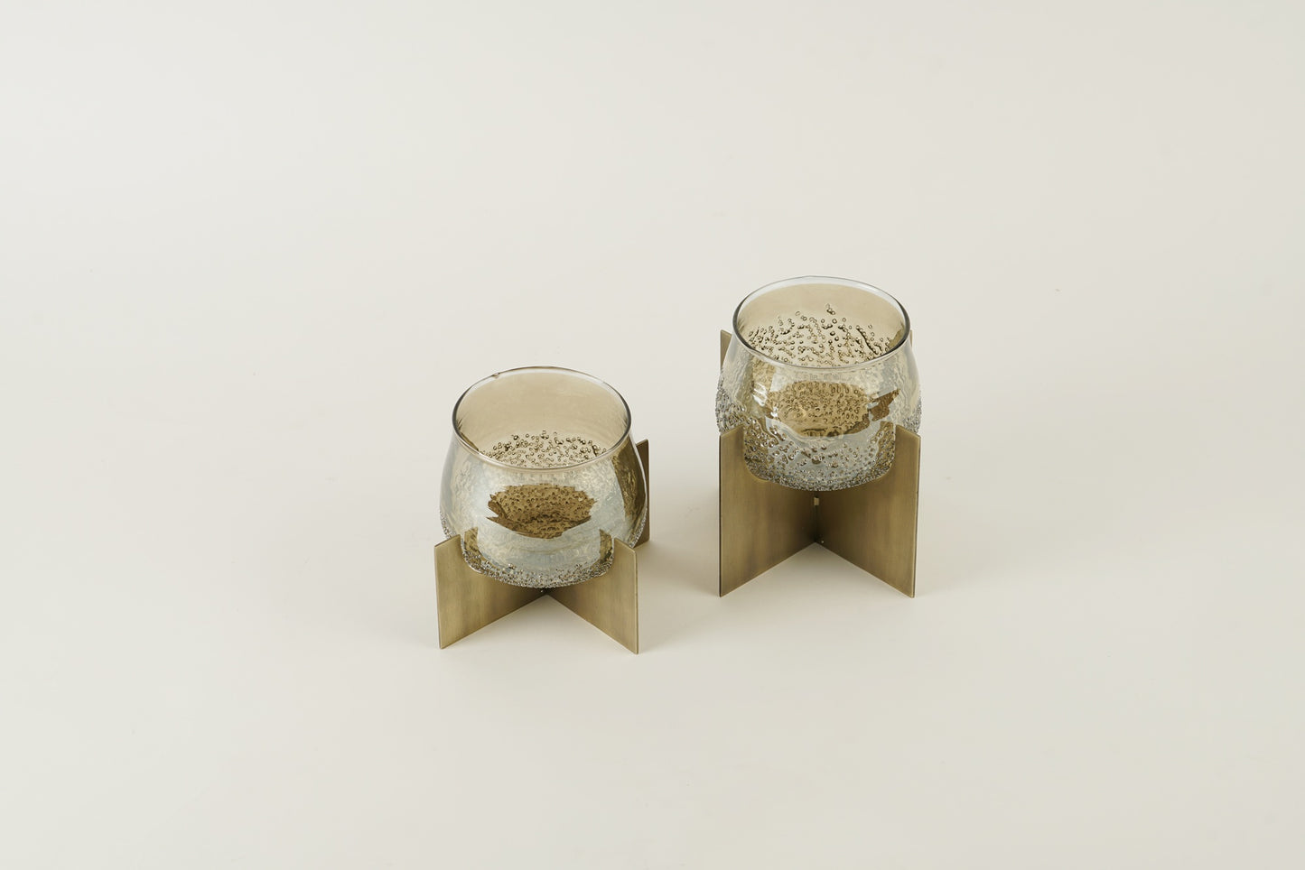 Lumeire Tea Light Holder - Brass Antique