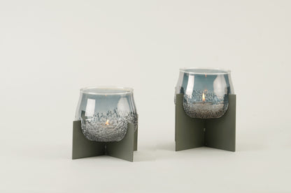 Lumeire Tea Light Holder - Champagne Grey