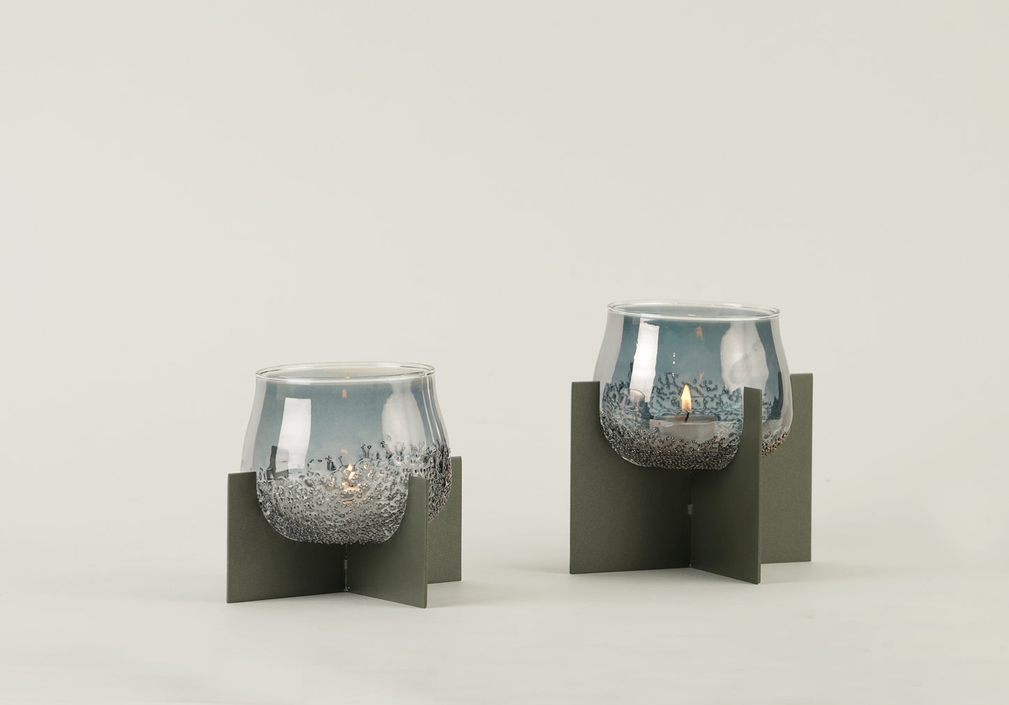 Lumeire Tea Light Holder - Champagne Grey