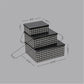 Metal Lid Storage Boxes - Set Of 3 (Pepita)