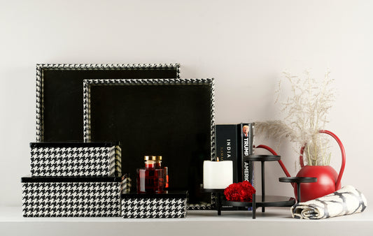 Utility Trays - Set Of 2 (Pepita & Antique)