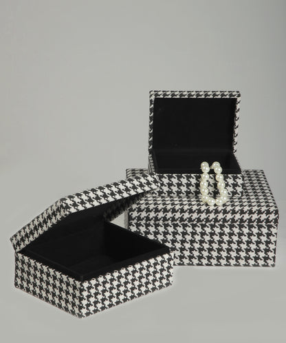 Storage Boxes - Set Of 3 (Pepita)